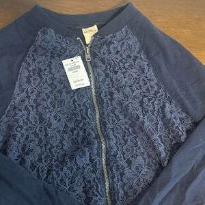 Hollister Dark Blue Lace Jacket